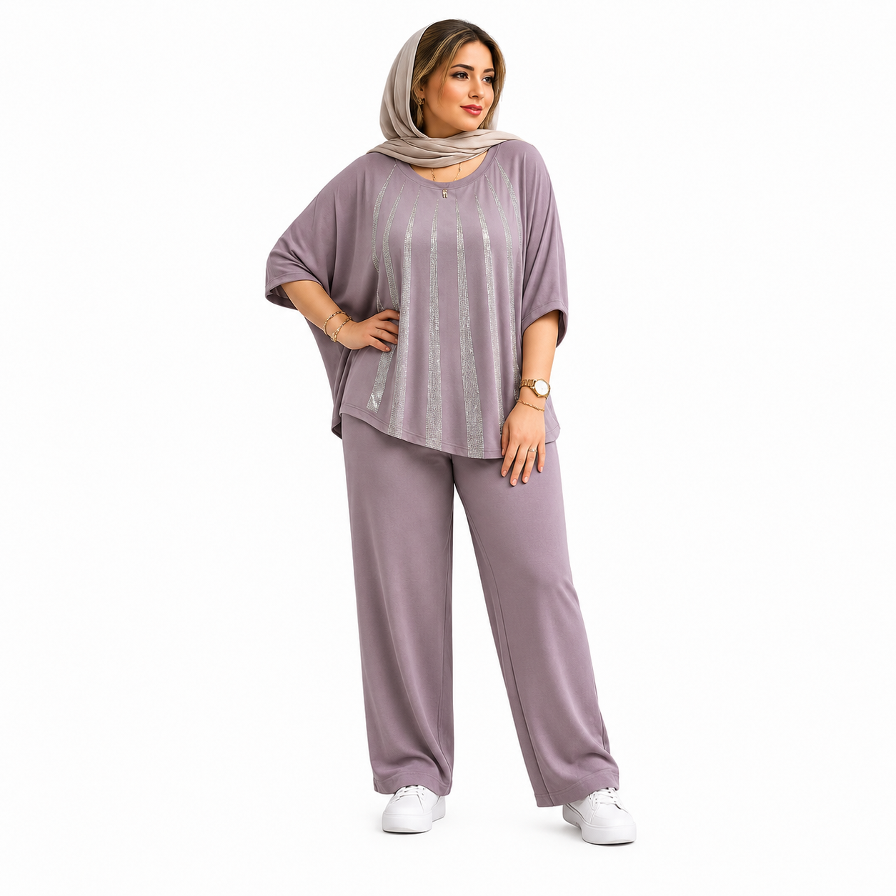 ست تیشرت شلوار زنانه قواره دار ویسکوز خنک
